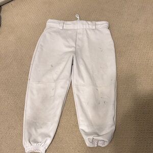 Easton Kids White Baseball Pants